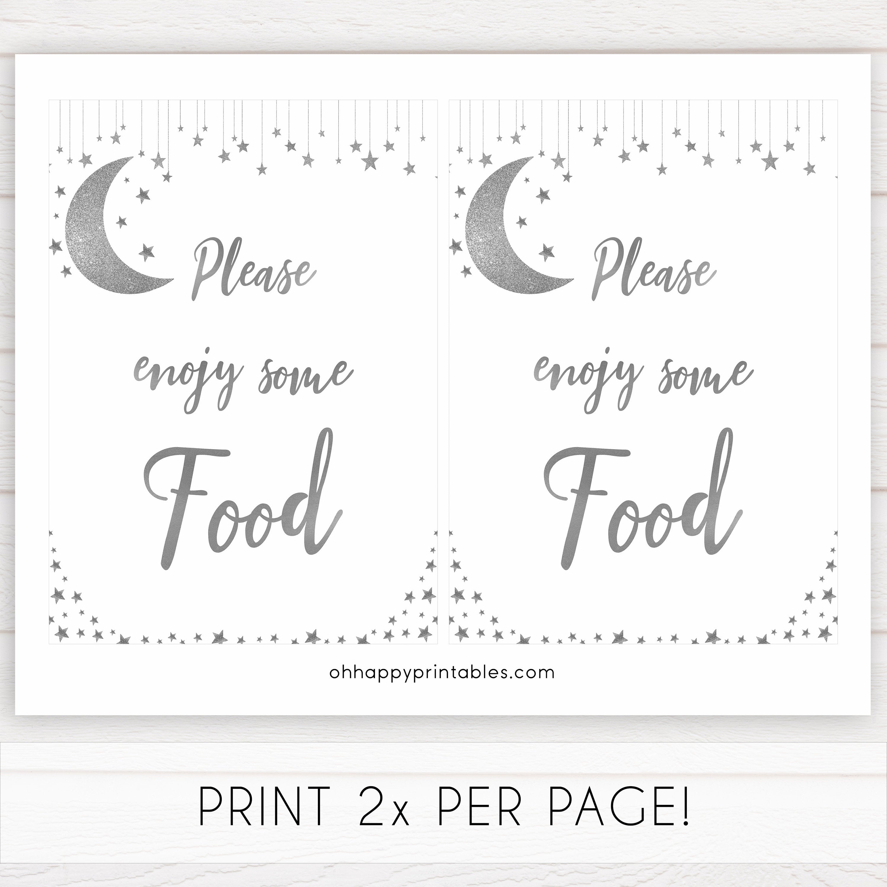 Food Bay Signs, Little star baby signs, printable baby signs, printable baby decor, twinkle baby shower, star baby decor, fun baby shower ideas, top baby shower themes