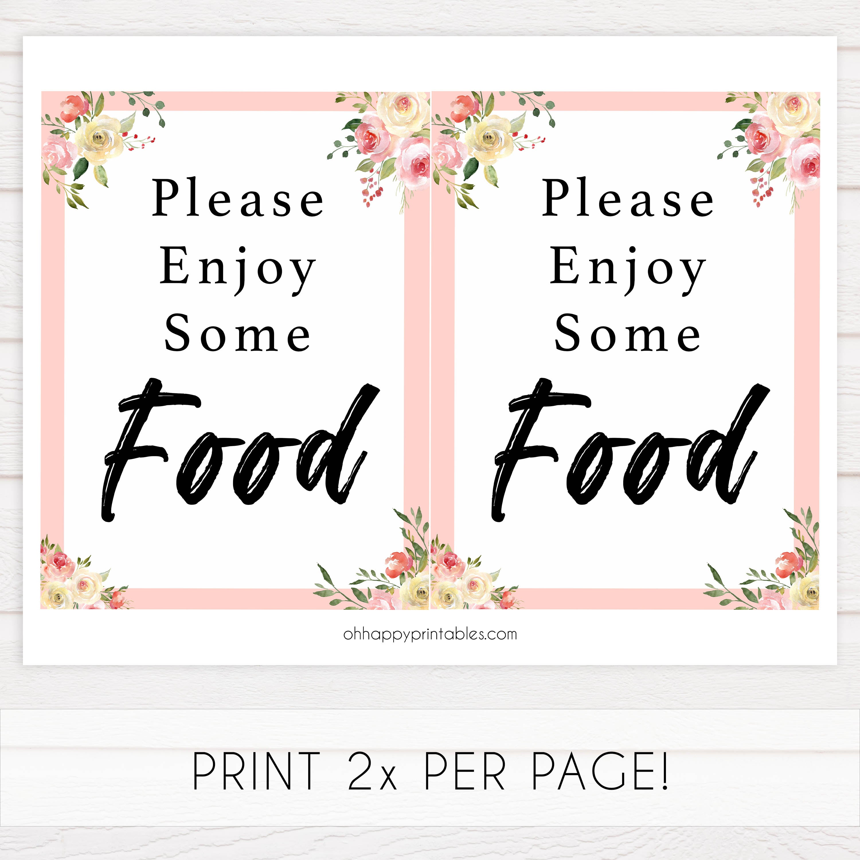 Food baby signs, food baby table decor, Spring floral baby decor, printable baby table signs, printable baby decor, floral table signs, fun baby signs, fun baby table signs