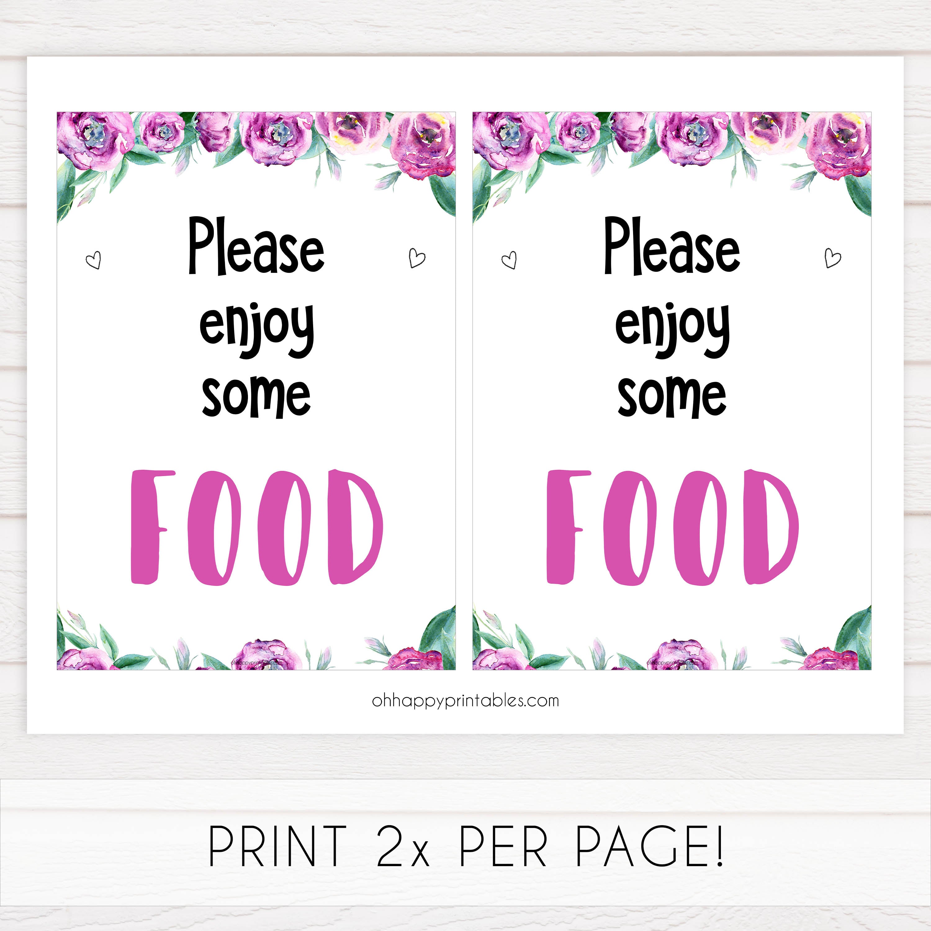 food baby shower sign, printable baby shower decor, purple peonies baby shower signs, fun baby shower ideas