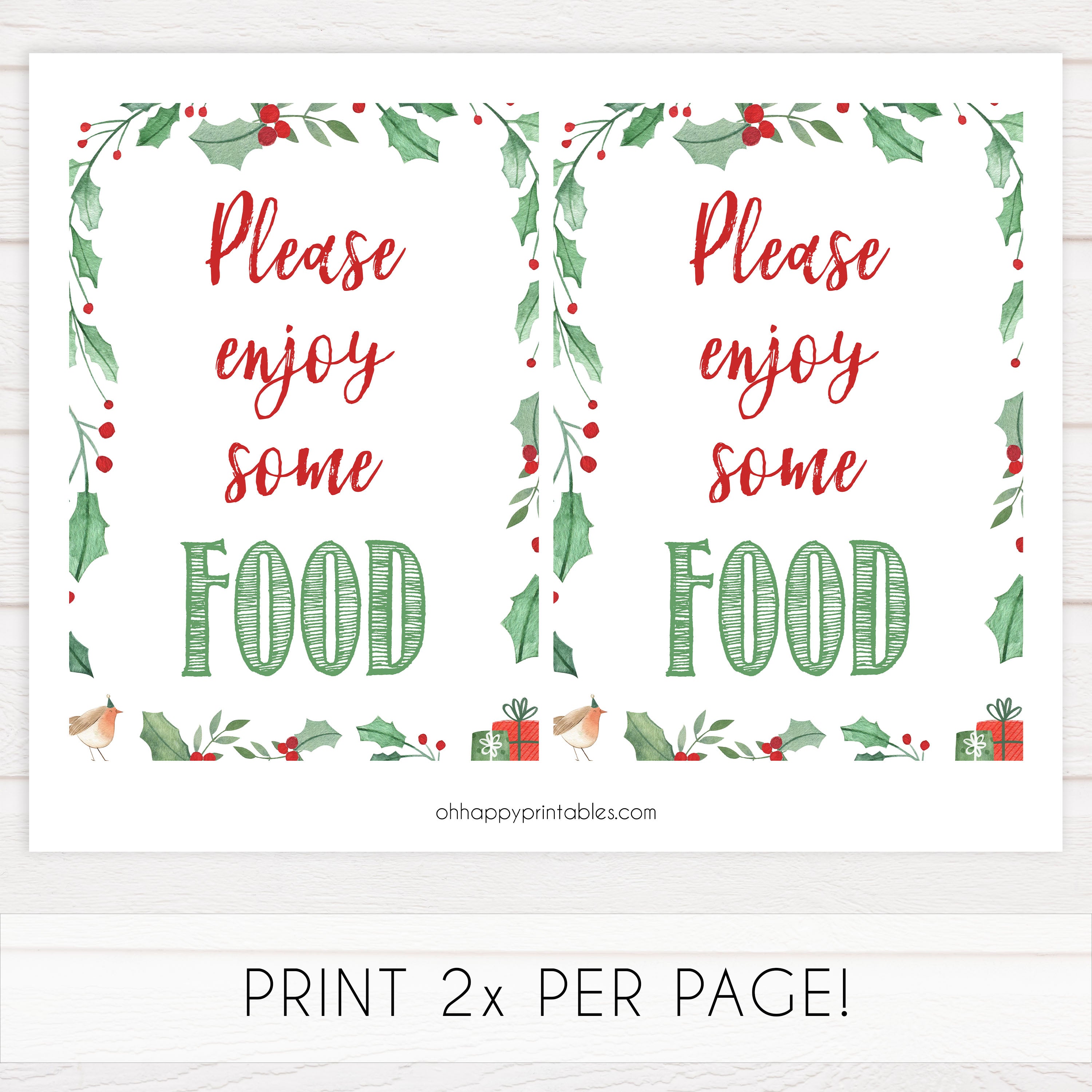 Christmas baby shower signs, food baby shower sign, baby shower decor, printable baby signs, baby decor, festive baby shower