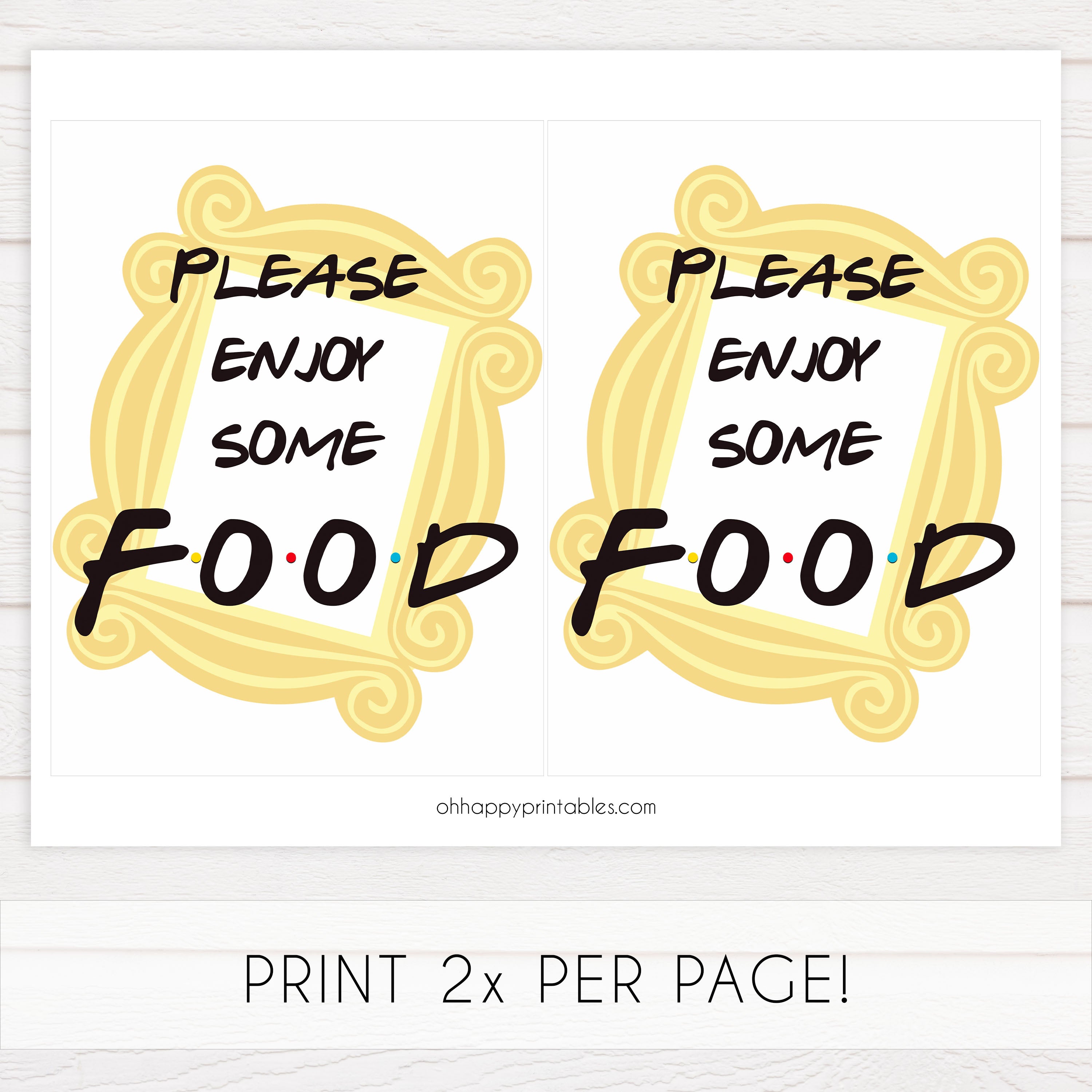 food baby table signs, food baby signs, Friends baby decor, printable baby table signs, printable baby decor, friends table signs, fun baby signs, friends fun baby table signs