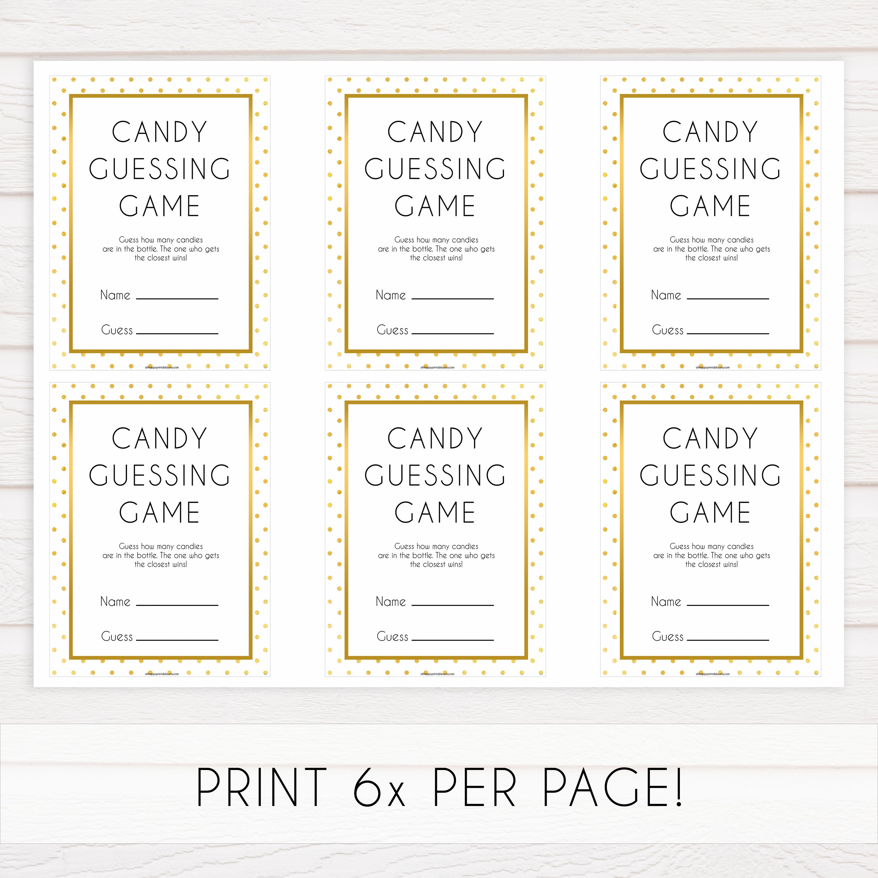 candy guessing game, Printable baby shower games, baby gold dots fun baby games, baby shower games, fun baby shower ideas, top baby shower ideas, gold glitter shower baby shower, friends baby shower ideas