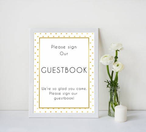 guestbook baby table signs, Baby gold dots baby decor, printable baby table signs, printable baby decor, baby gold glitter table signs, fun baby signs, baby gold fun baby table signs