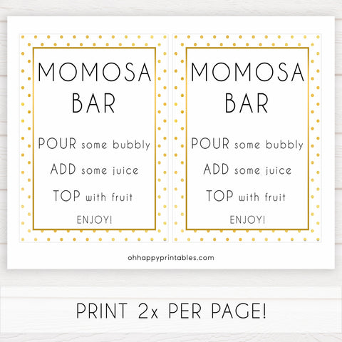 momsoa baby table sign, momosa sign, Baby gold dots baby decor, printable baby table signs, printable baby decor, baby gold glitter table signs, fun baby signs, baby gold fun baby table signs