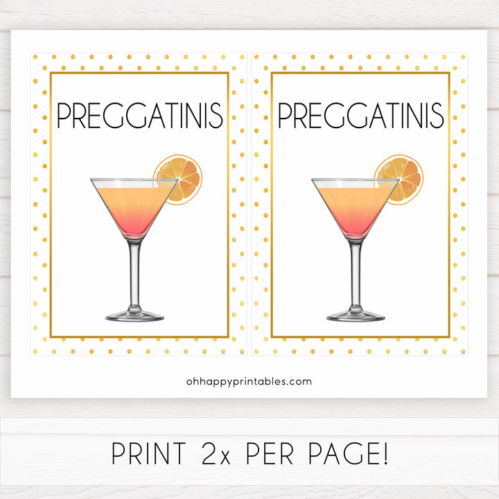 preaggatinis baby table signs, Baby gold dots baby decor, printable baby table signs, printable baby decor, baby gold glitter table signs, fun baby signs, baby gold fun baby table signs