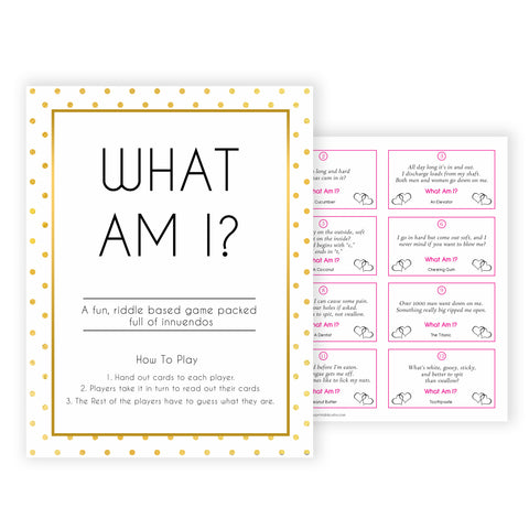 what am I game,  Printable baby shower games, baby gold dots fun baby games, baby shower games, fun baby shower ideas, top baby shower ideas, gold glitter shower baby shower, friends baby shower ideas