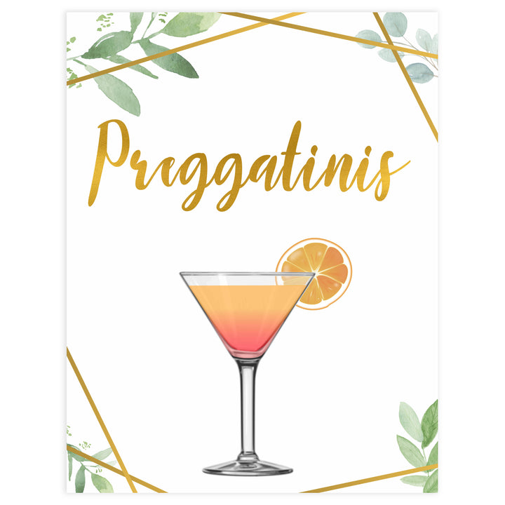 preggatinis baby table sign, preggatinis baby sign, Gold geometric baby decor, printable baby table signs, printable baby decor, gold table signs, fun baby signs, geometric fun baby table signs