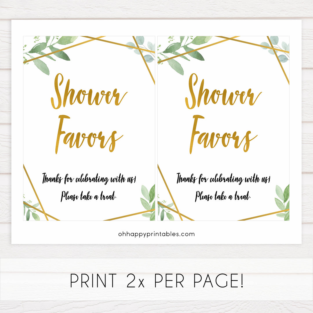 shower favors baby table signs, favors baby signs, Gold geometric baby decor, printable baby table signs, printable baby decor, gold table signs, fun baby signs, geometric fun baby table signs