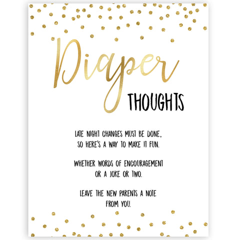 gold baby shower games, diaper thoughts games, printable baby games, fun baby games, popular baby games, baby shower games, gold baby games, print baby games, gold baby shower