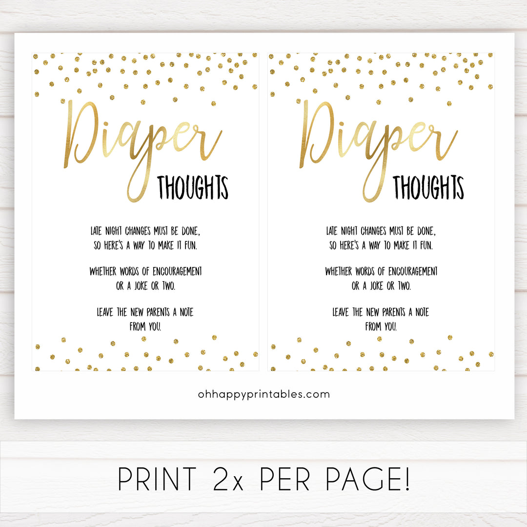 gold baby shower games, diaper thoughts games, printable baby games, fun baby games, popular baby games, baby shower games, gold baby games, print baby games, gold baby shower