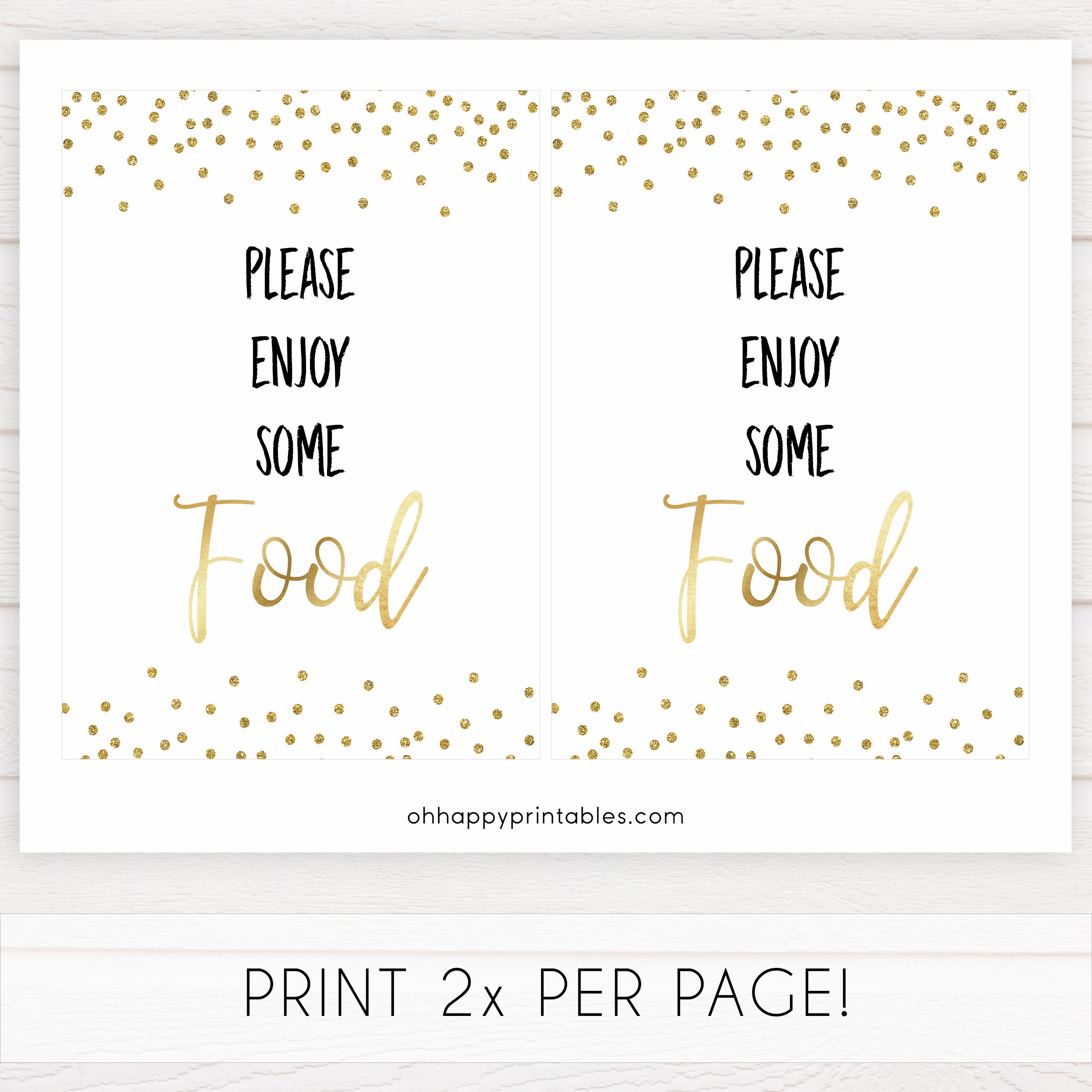 gold glitter baby signs, printable baby signs, food baby signs, drinks baby decor, gold baby decor, fun baby shower ideas