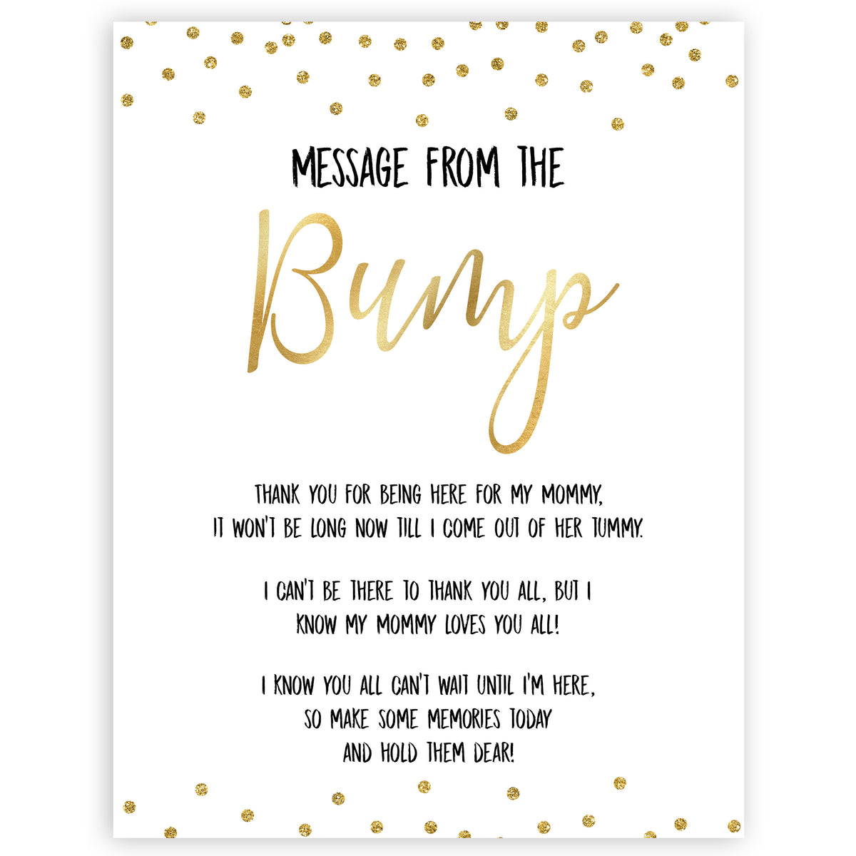 gold baby shower games, message from bump games, printable baby games, fun baby games, popular baby games, baby shower games, gold baby games, print baby games, gold baby shower