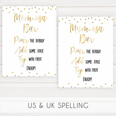 gold glitter baby signs, printable baby signs, glitter baby decor, fun baby signs, baby drinks signs, food baby signs, baby decor