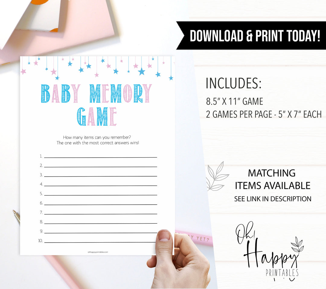 Gender reveal baby games, baby memory game baby game, gender reveal shower, fun baby games, gender reveal ideas, popular baby games, best baby games, printable baby games, gender reveal baby games