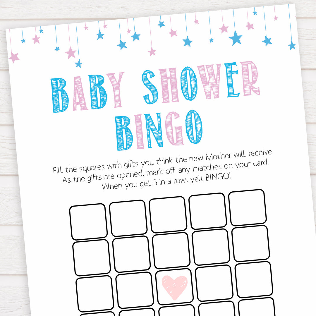 Gender reveal baby games, baby shower bingo baby game, gender reveal shower, fun baby games, gender reveal ideas, popular baby games, best baby games, printable baby games, gender reveal baby games