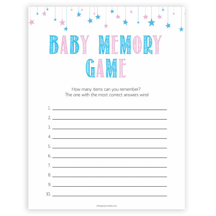 Gender reveal baby games, baby memory game baby game, gender reveal shower, fun baby games, gender reveal ideas, popular baby games, best baby games, printable baby games, gender reveal baby games