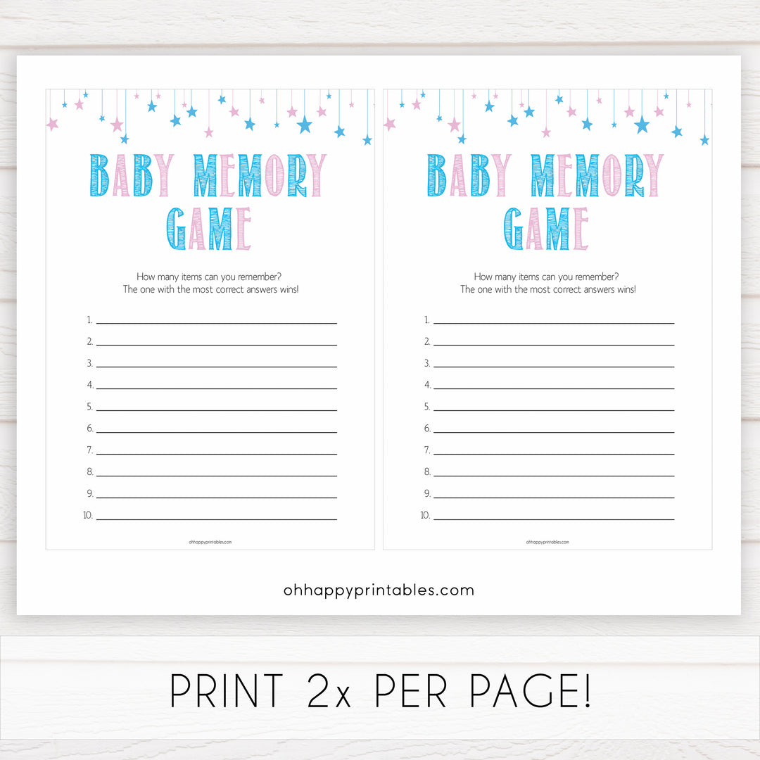 Gender reveal baby games, baby memory game baby game, gender reveal shower, fun baby games, gender reveal ideas, popular baby games, best baby games, printable baby games, gender reveal baby games