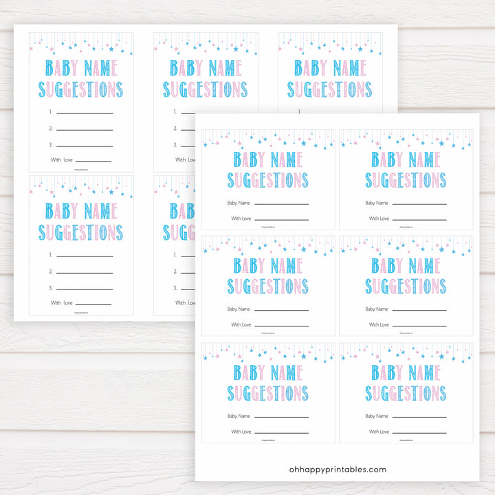 Gender reveal baby games, baby name suggestions baby game, gender reveal shower, fun baby games, gender reveal ideas, popular baby games, best baby games, printable baby games, gender reveal baby games