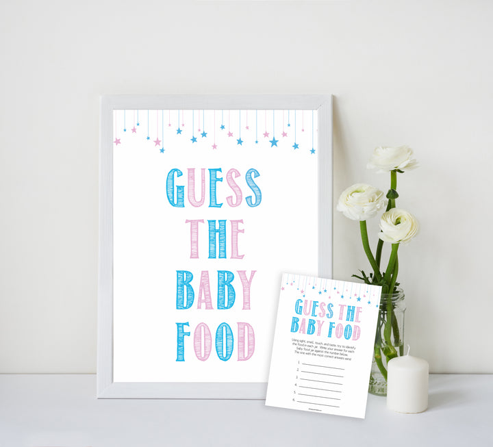 Gender reveal baby games, guess the baby food baby game, gender reveal shower, fun baby games, gender reveal ideas, popular baby games, best baby games, printable baby games, gender reveal baby games