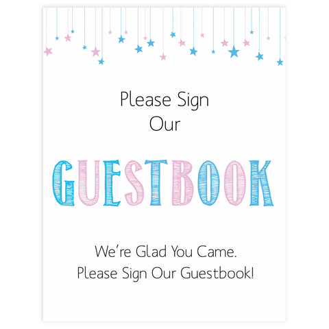 Gender reveal baby signs, guestbook baby signs, baby shower signs, baby shower decor, gender reveal ideas, top baby shower ideas, printable baby signs