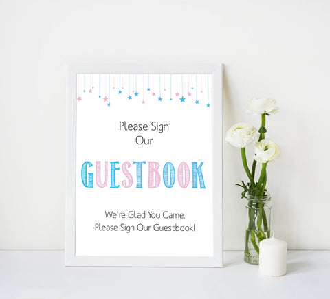 Gender reveal baby signs, guestbook baby signs, baby shower signs, baby shower decor, gender reveal ideas, top baby shower ideas, printable baby signs