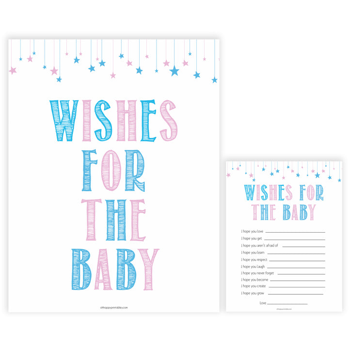 Gender reveal baby games, wishes for the baby baby game, gender reveal shower, fun baby games, gender reveal ideas, popular baby games, best baby games, printable baby games, gender reveal baby games