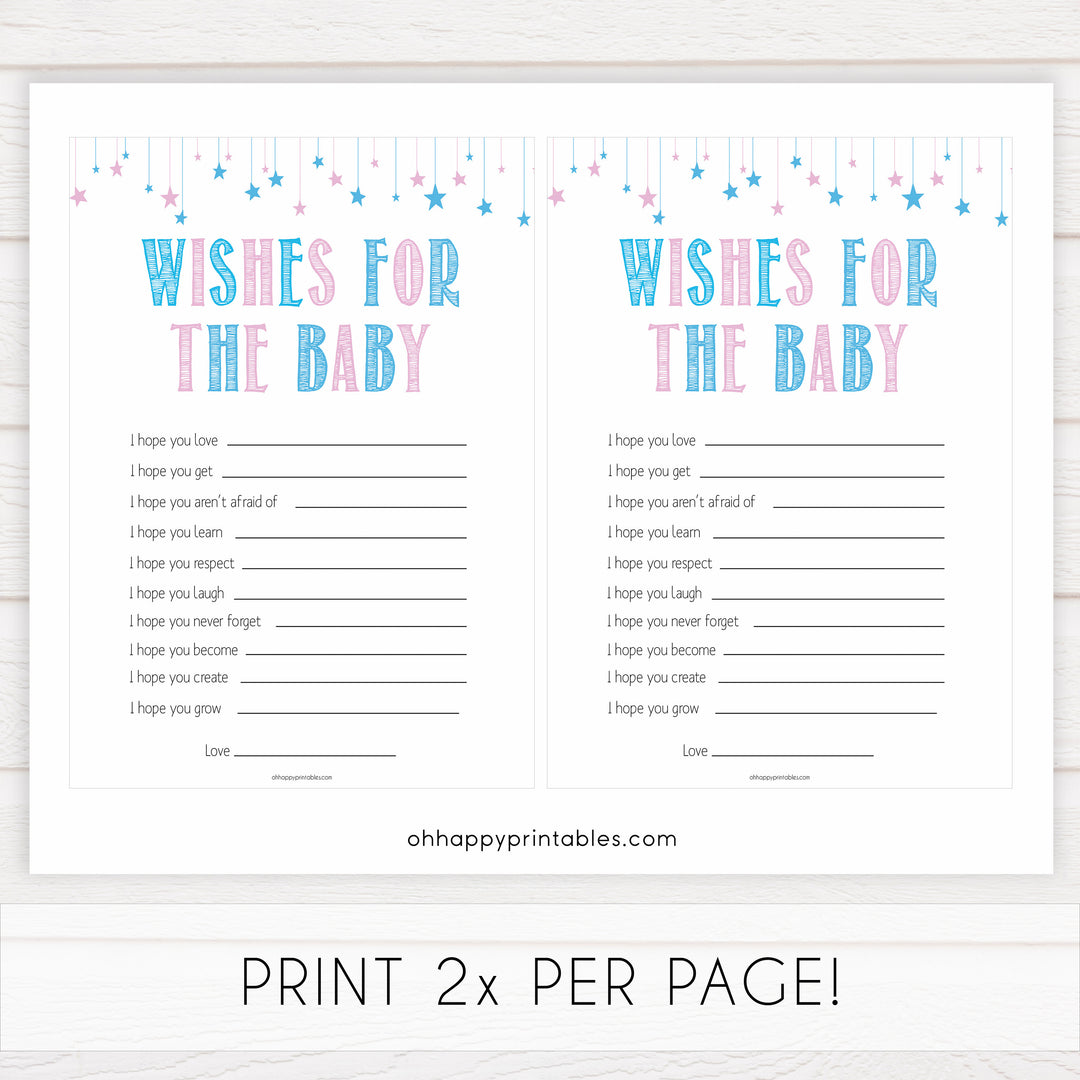 Gender reveal baby games, wishes for the baby baby game, gender reveal shower, fun baby games, gender reveal ideas, popular baby games, best baby games, printable baby games, gender reveal baby games