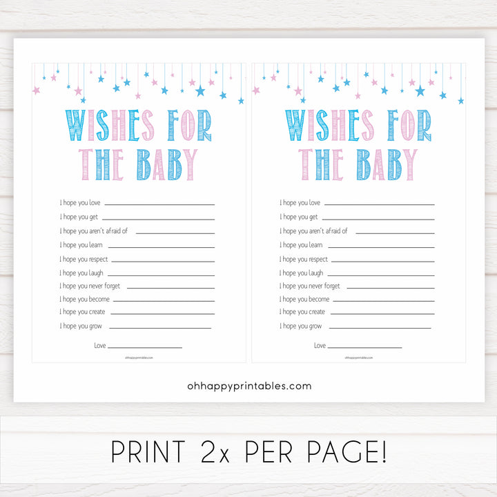 Gender reveal baby games, wishes for the baby baby game, gender reveal shower, fun baby games, gender reveal ideas, popular baby games, best baby games, printable baby games, gender reveal baby games