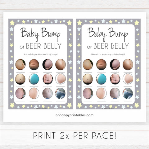 2 in 1 baby shower games, labor or porn, baby bump game,  printable baby games, little star baby games, fun baby games, top baby shower ideas