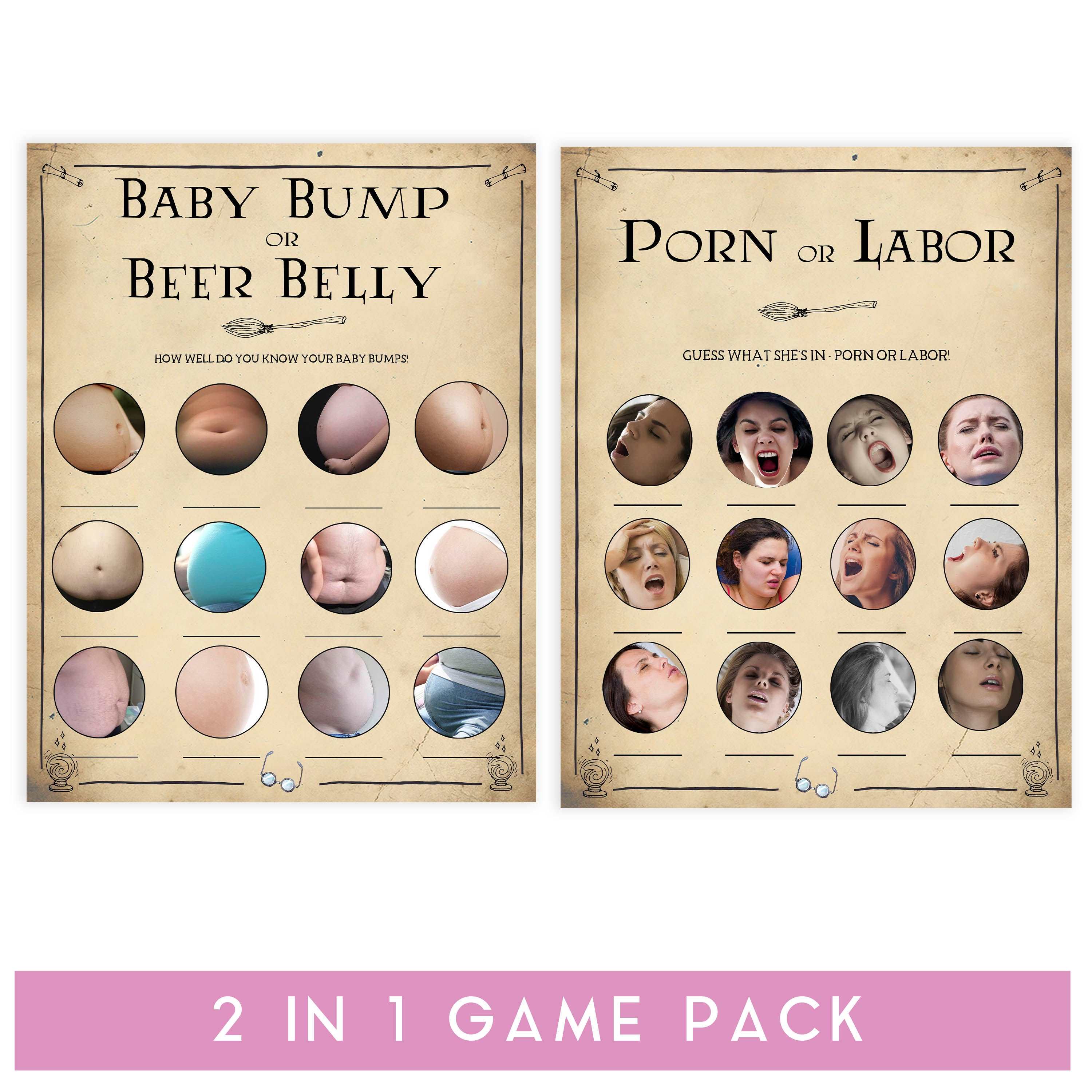labor or porn, baby bump or beer belly, Wizard baby shower games, printable baby shower games, Harry Potter baby games, Harry Potter baby shower, fun baby shower games,  fun baby ideas