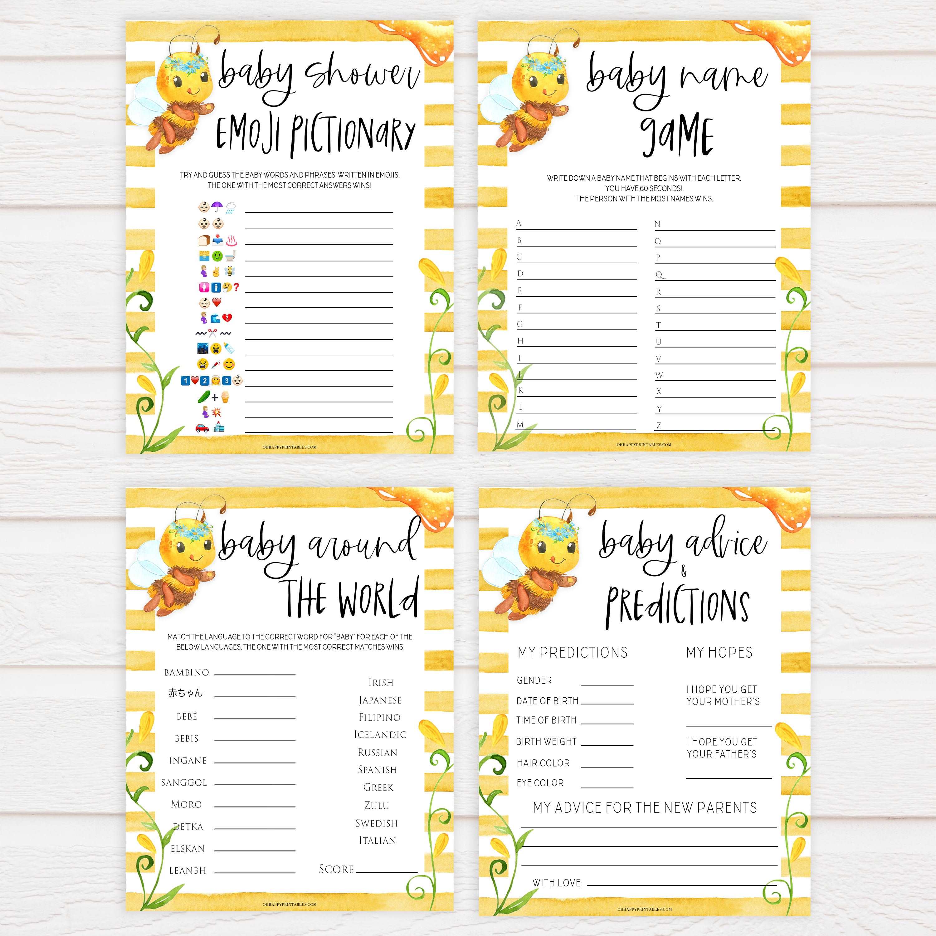 10 baby shower games bundle, baby games bundle, Printable baby shower games, mommy bee fun baby games, baby shower games, fun baby shower ideas, top baby shower ideas, mommy to bee baby shower, friends baby shower ideas