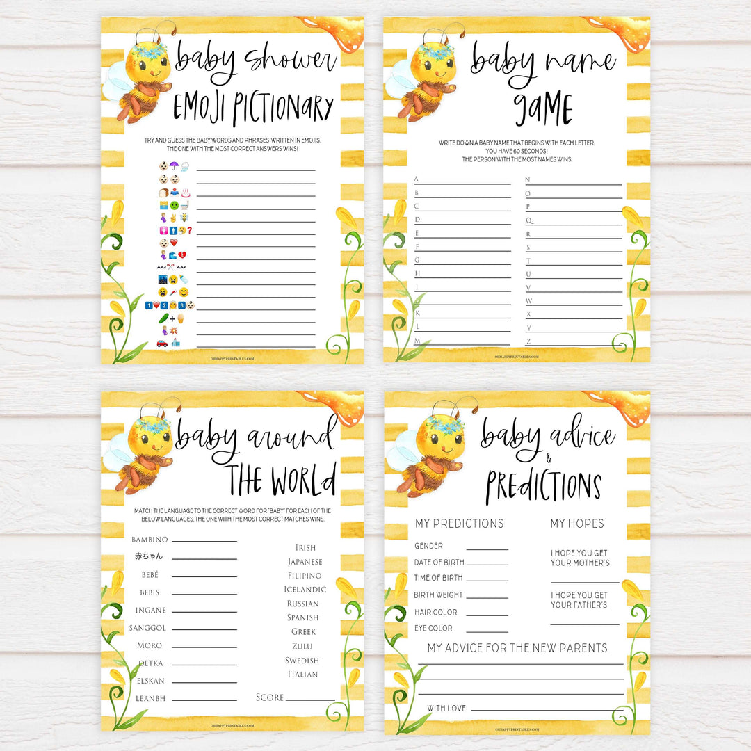 10 baby shower games bundle, baby games bundle, Printable baby shower games, mommy bee fun baby games, baby shower games, fun baby shower ideas, top baby shower ideas, mommy to bee baby shower, friends baby shower ideas