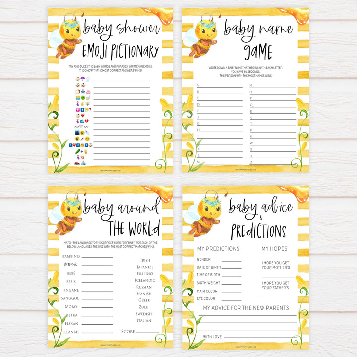 10 baby shower games bundle, baby games bundle, Printable baby shower games, mommy bee fun baby games, baby shower games, fun baby shower ideas, top baby shower ideas, mommy to bee baby shower, friends baby shower ideas