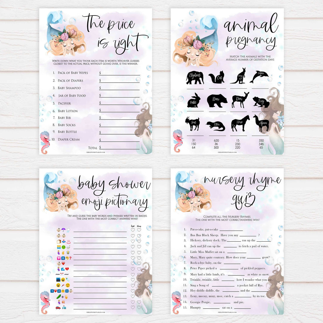 10 little mermaid baby shower games, Printable baby shower games, little mermaid baby games, baby shower games, fun baby shower ideas, top baby shower ideas, little mermaid baby shower, baby shower games, pink hearts baby shower ideas