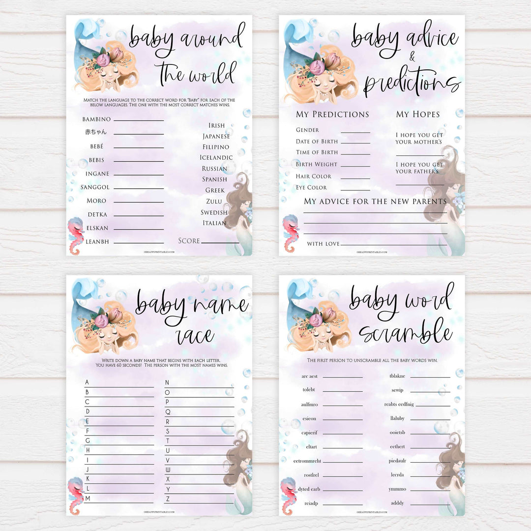 10 little mermaid baby shower games, Printable baby shower games, little mermaid baby games, baby shower games, fun baby shower ideas, top baby shower ideas, little mermaid baby shower, baby shower games, pink hearts baby shower ideas