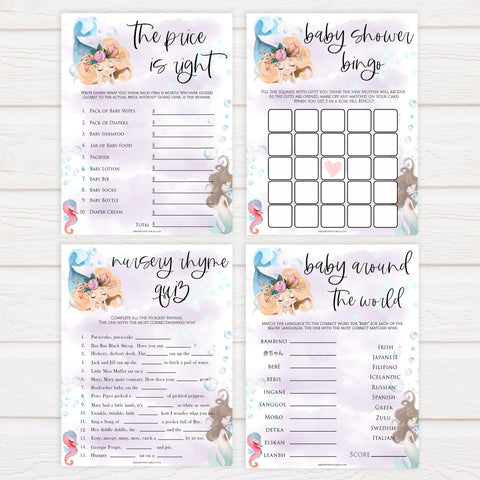 7 baby shower games, Printable baby shower games, little mermaid baby games, baby shower games, fun baby shower ideas, top baby shower ideas, little mermaid baby shower, baby shower games, pink hearts baby shower ideas