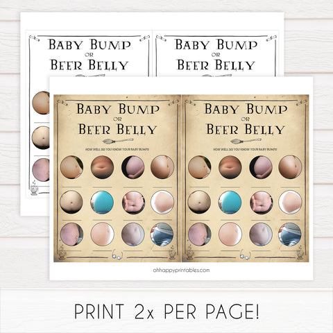 labor or porn, baby bump or beer belly, boobs or butts game, Wizard baby shower games, printable baby shower games, Harry Potter baby games, Harry Potter baby shower, fun baby shower games,  fun baby ideas