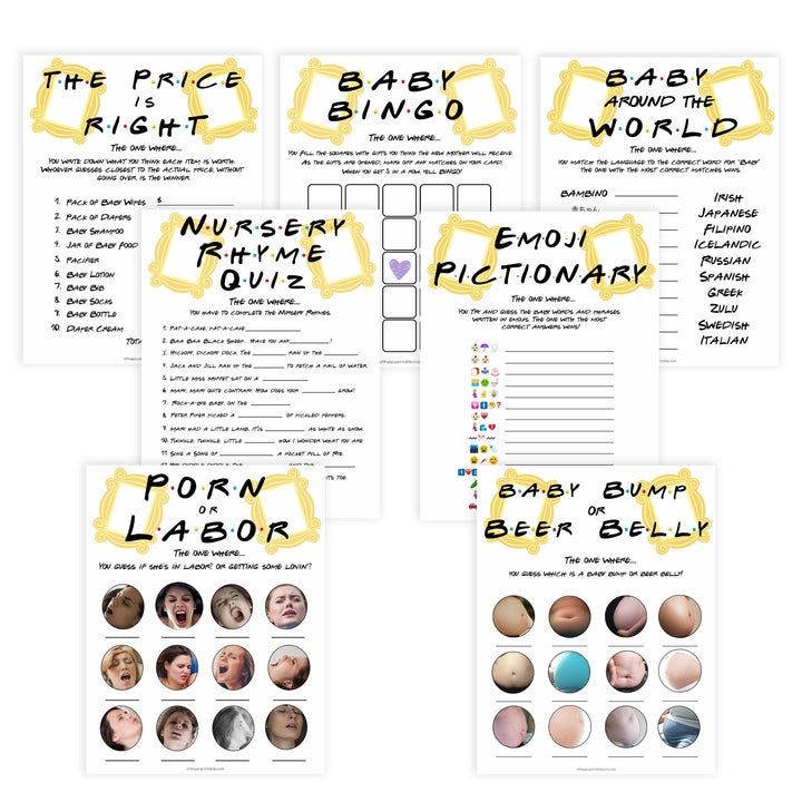 7 baby shower games, Printable baby shower games, friends fun baby games, baby shower games, fun baby shower ideas, top baby shower ideas, friends baby shower, friends baby shower ideas