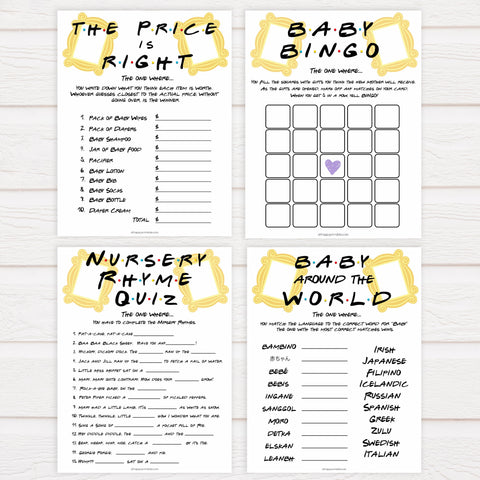 7 baby shower games, Printable baby shower games, friends fun baby games, baby shower games, fun baby shower ideas, top baby shower ideas, friends baby shower, friends baby shower ideas