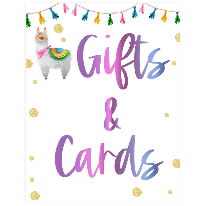 gifts and cards baby table signs, Llama fiesta baby decor, printable baby table signs, printable baby decor, baby llama fiesta table signs, fun baby signs, baby llama fiesta fun baby table signs