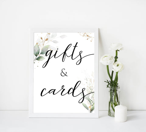 Gold green leaf baby signs, baby signs bundle, printable baby shower decor, fun baby signs, top baby games to play, gold leaf baby shower decor, greenery baby shower ideas