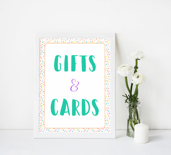 gifts and cards baby table signs, gifts and cards signs, Baby sprinkle baby decor, printable baby table signs, printable baby decor, baby sprinkle table signs, fun baby signs, baby sprinkle fun baby table signs
