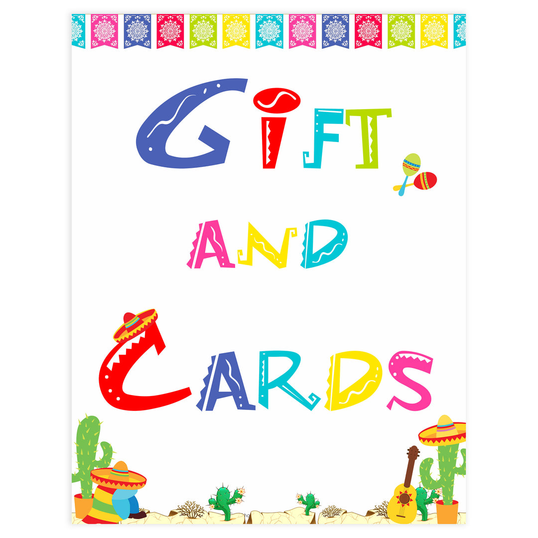 gifts and cards baby table signs, Mexican fiesta baby decor, printable baby table signs, printable baby decor, baby Mexican fiesta table signs, fun baby signs, baby fiesta fun baby table signs