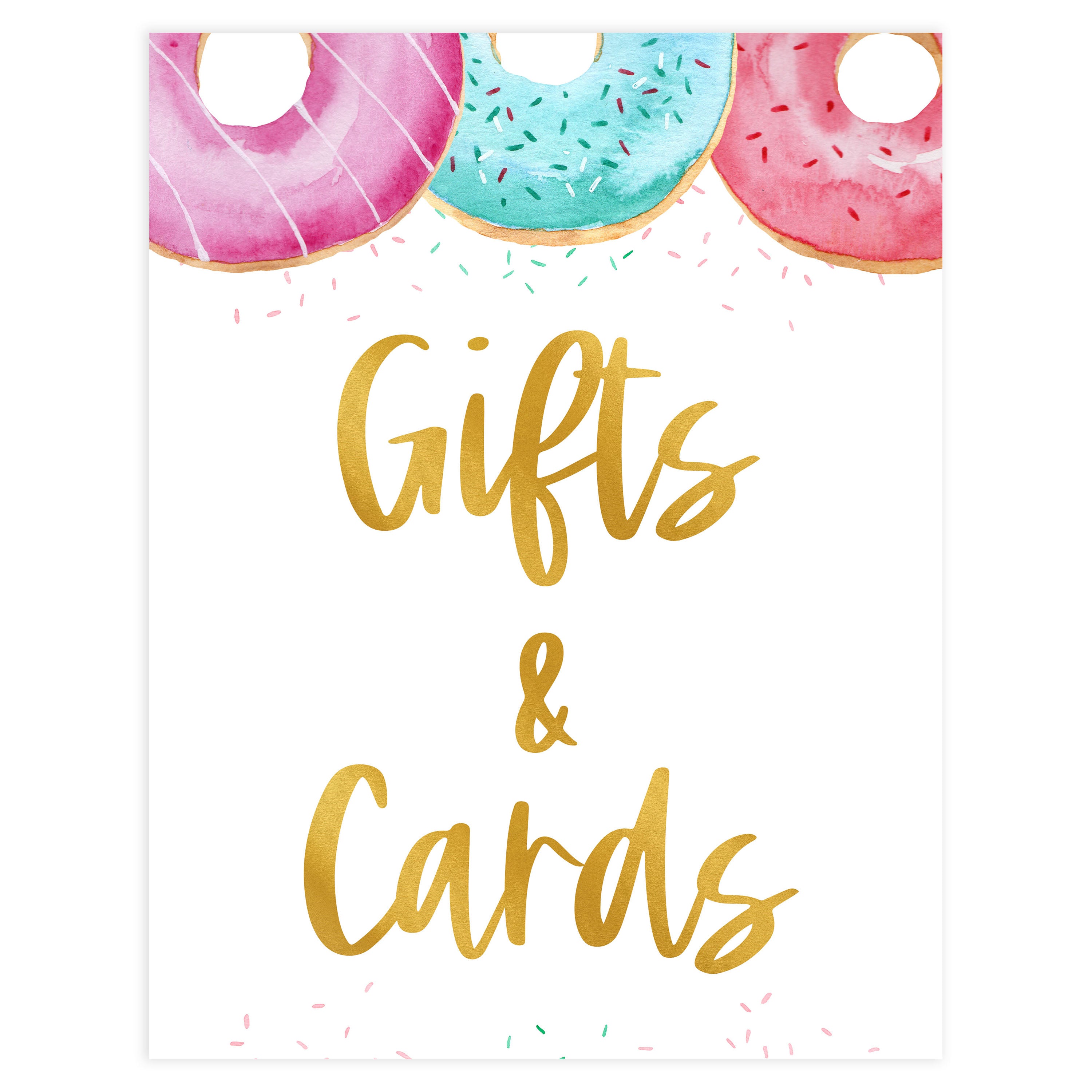 gifts and cards baby table sign, Donut baby decor, printable baby table signs, printable baby decor, baby sprinkles table signs, fun baby signs, baby donut fun baby table signs