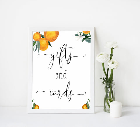 gifts and cards baby shower table signs, Little cutie baby decor, printable baby table signs, printable baby decor, baby little cutie table signs, fun baby signs, baby little cutie fun baby table signs, citrus baby shower signs,  Little cutie baby signs, Little cutie baby decor, Little cutie baby shower, Little cutie signs, Citrus baby shower, Orange baby shower, Citrus orange baby shower, Citrus baby shower table signs,