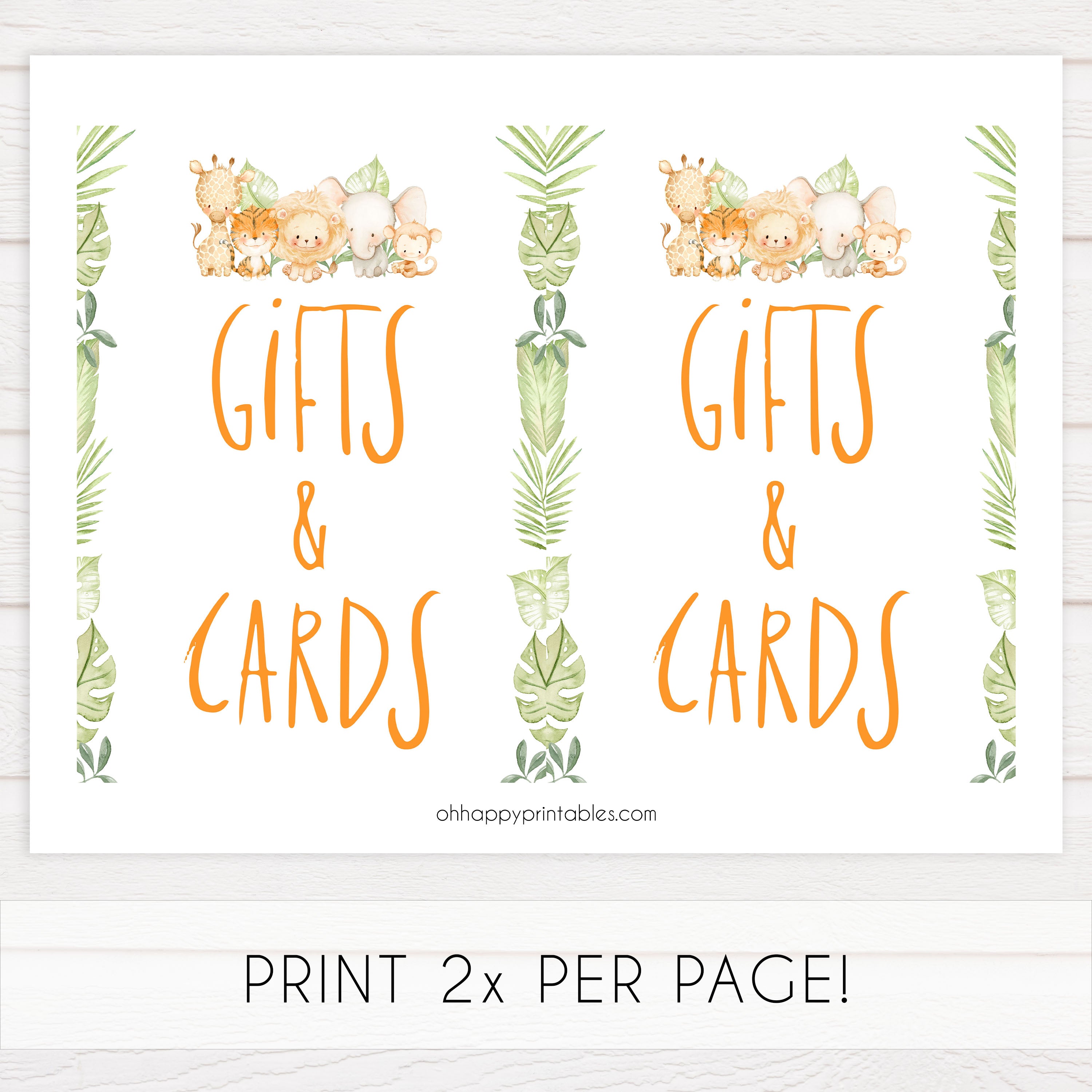 gifts and cards baby sign, Safari animals baby decor, printable baby table signs, printable baby decor, baby safari animals table signs, fun baby signs, baby safari animals fun baby table signs