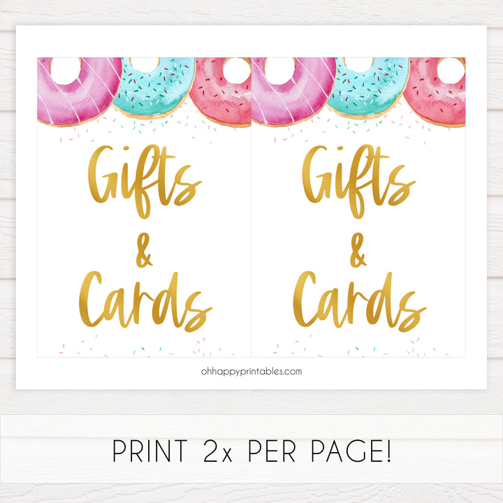 8 baby shower table signs, printable table signs, Donut baby decor, printable baby table signs, printable baby decor, baby sprinkles table signs, fun baby signs, baby donut fun baby table signs