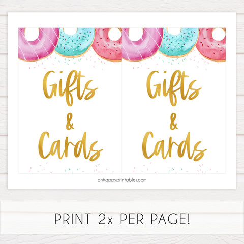 8 baby shower table signs, printable table signs, Donut baby decor, printable baby table signs, printable baby decor, baby sprinkles table signs, fun baby signs, baby donut fun baby table signs