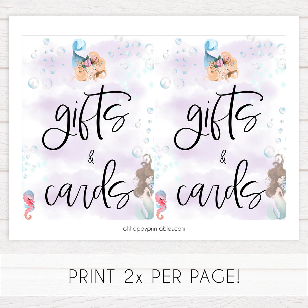 8 baby shower table signs, Little mermaid baby decor, printable baby table signs, printable baby decor, baby little mermaid table signs, fun baby signs, baby little mermaid fun baby table signs