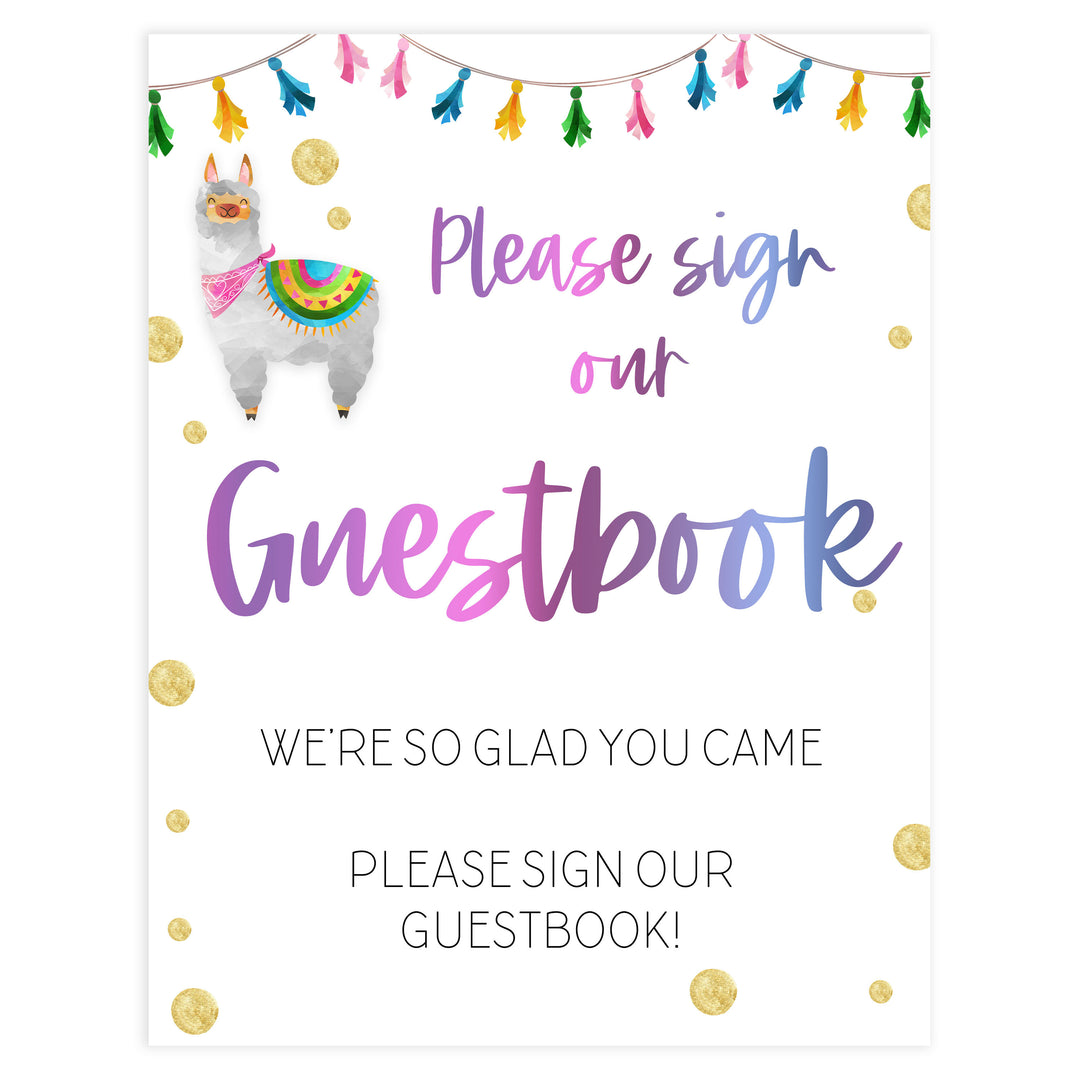 guestbook baby table signs, Llama fiesta baby decor, printable baby table signs, printable baby decor, baby llama fiesta table signs, fun baby signs, baby llama fiesta fun baby table signs